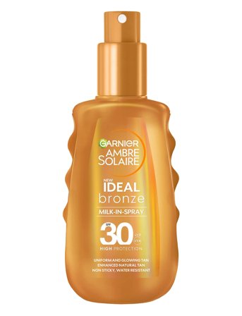 Garnier Garnier Ambre Solaire Ideal Bronze Milk-In-Spray, With Spf30 For A Even And Glowing Tan - Nude - 150 ml