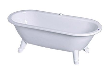 Gustavsberg GB2063680101 Badekar med bunnventil, med føtter, Baderom