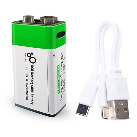 9v Li-ion ladattava akku 650mah Type-c Usb Lithium Li Ion 9v paristot