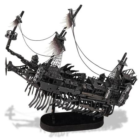 3D Metal Puslespil Gaver Abyssal Ghost Pirat Skib Model Bygningssæt Gør det selv legetøj