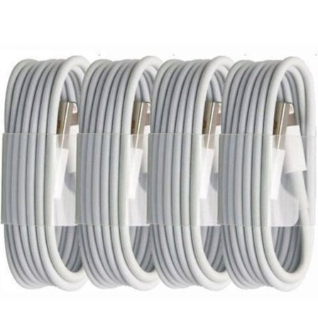 4st Synk laddare kabel för Iphone 8,7, 6, 5