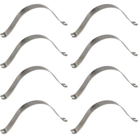 100 stk. fjederklemmer i rustfrit stål til billedrammer, hardware til gør-det-selv-billedrammer, værktøj til indramning af billeder, 65x9mm