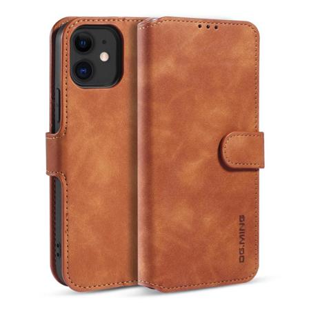 Iphone 12 Mini - Dg.ming Retro Fodral - Brun Brown Brun