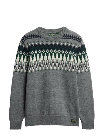 Superdry | Fairisle Knit Crew Jumper | XXXL