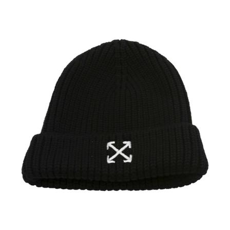 Off White, Beanies Zwart, Heren, Maat:ONE Size