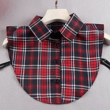 Dam Fejk Krage Skjorta All-Match Pärlbroderad Fejk Skjortkrage P