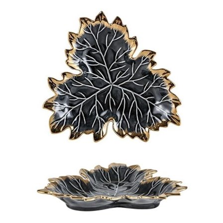 Phnom Penh tallerken Ahornblad Keramik Opbevaring Serveringsbakke Kage Dessert Fad Organizer Stue Bordservice D