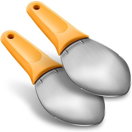 2 stk. mangoskiver skjæreverktøy med sklisikkert håndtak kjøkkenverktøy for papaya, avokado, kiwi, vannmelon