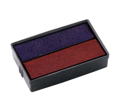 COLOP Stämpel Dynkassett E10 röd/blå 2/fp - Lyreco - Kontorsmaterial - Till skrivbordet - Stämplar