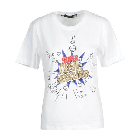 Love Moschino T-Shirt Hvid, Dame