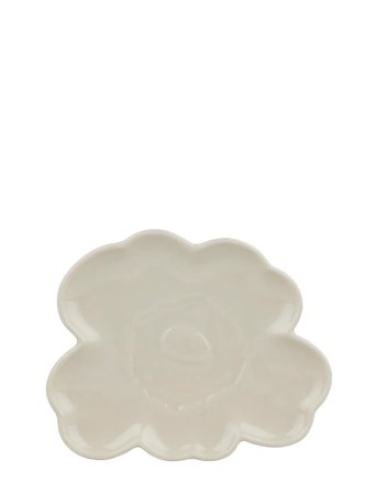 Marimekko Home Unikko Shape Plate 19 Cm - Cream - Ø 19 CM