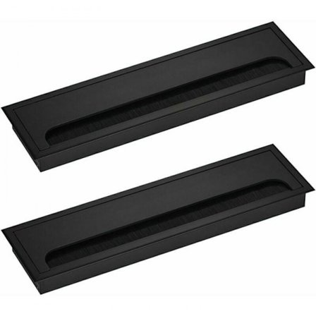 2 stk kabelgjennomføring deksel rektangulær ledning 80x 280mm for innfelt på