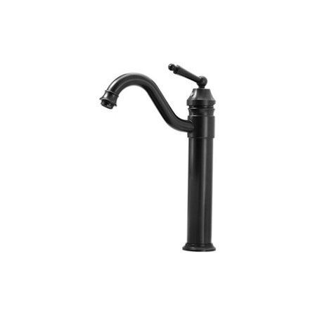 Blandebatteri Høy servantbatteri i matt svart Piralla Matt svart - Uten bunnventil - Matt svart