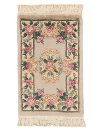 Tapete Oriental China 90 Line 60X90 Castanho/Laranja (Lã, China)