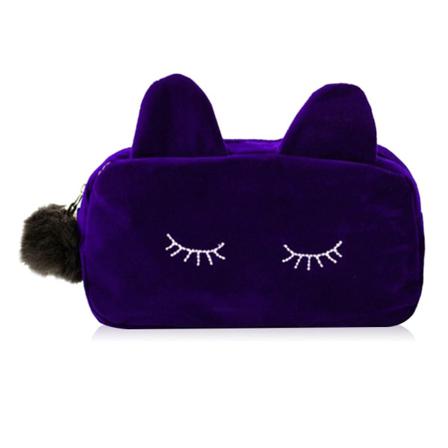 Kosmetisk Veske Playful Cat Makeup Pouch Blå