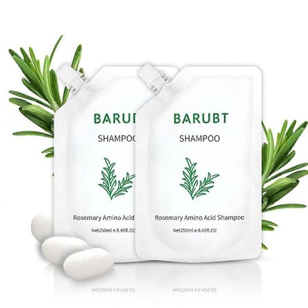 Rosmarin Aminosyre Shampoo, Hårvekst Shampoo for tynt hår Kvinner og Menn Hårtap, Tykkere og Styrker Hodebunnen med Hydrolysert Silke