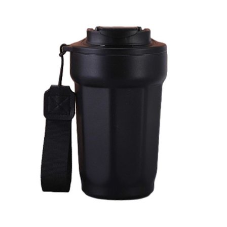 Rejsekaffekrus - Spildsikkert, kaffekop i rustfrit stål med låg, vakuumforseglet bærbar termokop