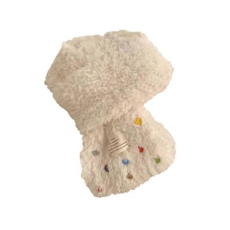 Vacker vit scarf 154cm