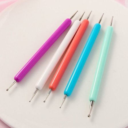 Nail Art Pensel Målning Teckning MULTICOLOR