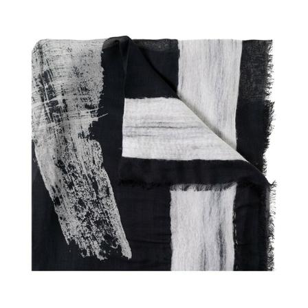 Emporio Armani, Scarf with logo Grijs, Dames, Maat:ONE Size,Bedrukt