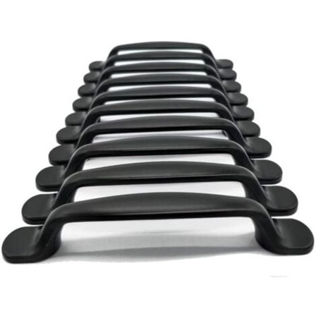 20x Kjøkkenskap Dørhåndtak Skap Skuff Soverom Møbler Trekk Senteravstand 96mm, Aluminium, med skruer.ca