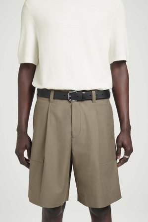 COS Men's Chinos Cortos De Sarga De Algodón in Beige