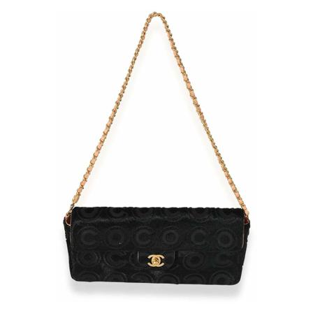 Chanel Vintage Pre-owned Shoulder Väska svart, Dam Vintage Väskor, Dam, Storlek: ONE SIZE