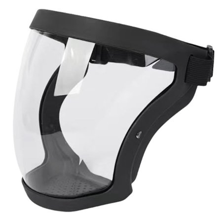 Lättvikt Anti-im Full Face Shield Cykel Vindtät Mask Justerbar Klar Skyddsmask för Slipning och Skärning