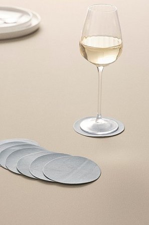 Jotex - Onderzetter 8-pack Lichtblauw Lichtblauw - LUNI - Koop Accessoires voor glazen bij Jotex