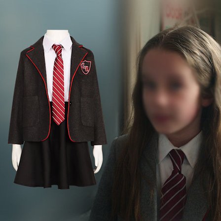 Tyttöjen Matilda -musikaalin cosplay-asu Halloween-asusetti