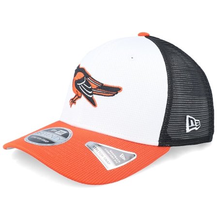 New Era - MLB White trucker Czapka Z Daszkiem - Baltimore Orioles MLB Batting Practice 9SEVENTY White/Black/Orange Trucker @ Hatstore