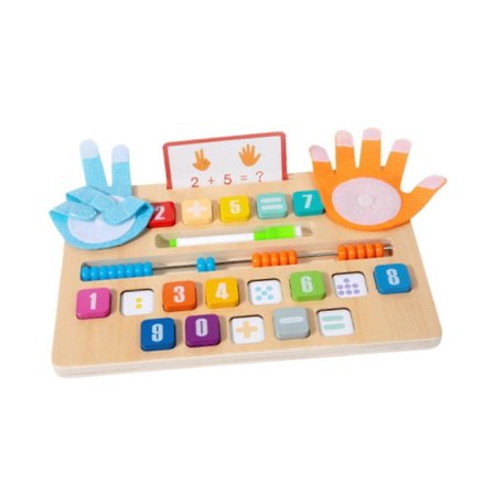 Pædagogisk legetøj til at lære tal for børn, tidligt pædagogisk førskolelegetøj lavet af træ, læringslegetøj til tal og farver