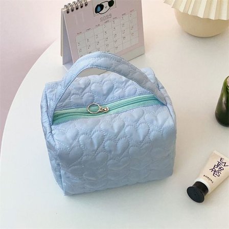 Vattert kjærlighetsputeveske Minihåndveske BLÅ