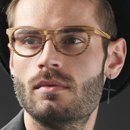 Clear Tortoise & Wood Framed Glasses for Men - Wooden sunglasses