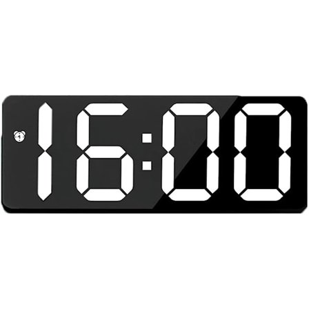 Digitalt vækkeur - LED-ur med stort display til soveværelse, skrivebord og kontor - Temperaturvisning,