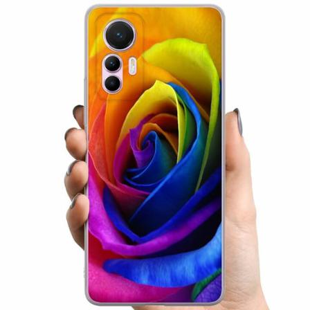 Xiaomi 12 Lite Tpu Mobilskal Rainbow Rose