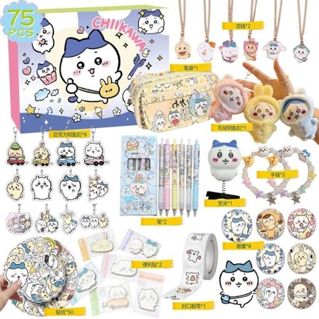 Julekalender til børn med glad vedhængsdekoration i blindbox