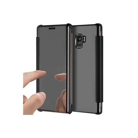 Clear-view Fodral Från Leman Till Samsung Galaxy S9 Guld