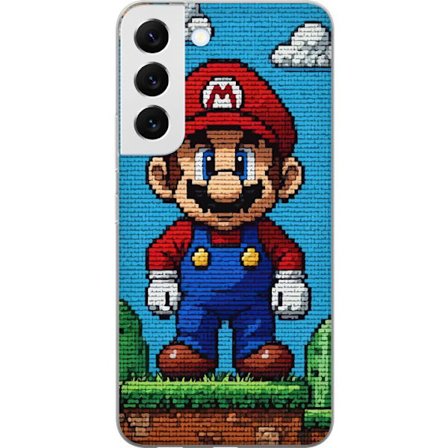 Kompatibel Mobilcover til Samsung Samsung Galaxy S22 5G Super Mario plakat Nintendo retro spil karakter 8bit pixel kunst klassisk spil helt mural desi