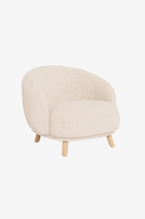Homeroom Collection - Carla fåtölj - Vit - Fåtöljer - Från Homeroom