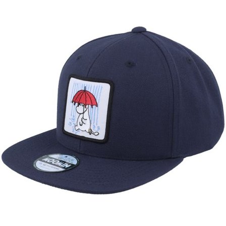 Moomin - Blå snapback Keps - Kids Snorkmaiden Umbrella Navy Snapback @ Hatstore
