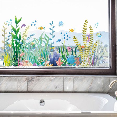 Iris Have Blomster Vindue Klistermærker Anti-kollision Sticke