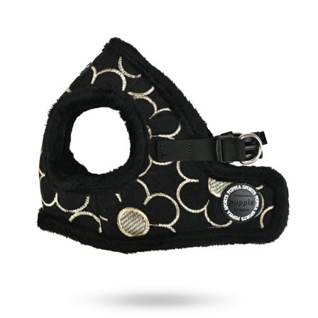 Puppia - Florent Svart - Jacket Hundsele - Klassiske hundeseler, step-in, jacket seler, trekkseler, vinterseler & Y-seler på Doggie.no - Tekstilkobbel