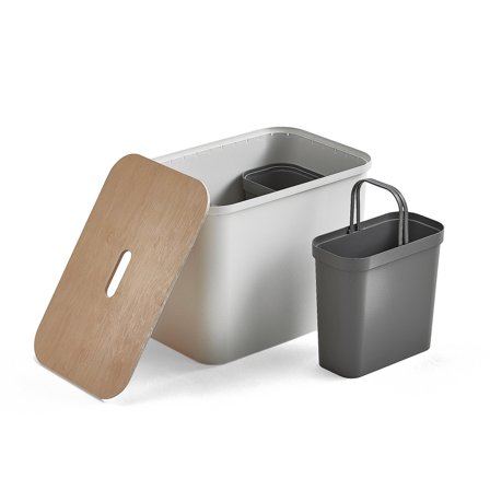 SmartStore Sammelbehälter mit Sitz, 76 l, weiß