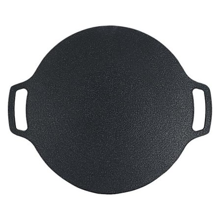 Korealainen BBQ-grillipannu kaksoiskahvalla, 6-kerroksinen pinnoite, monitoiminen tarttumaton pyöreä paistolevy kaasuliedelle