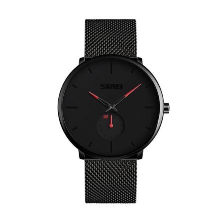 Menners luksuriøse kvarts armbåndsur med vanntetthet, toppmerke, 9185