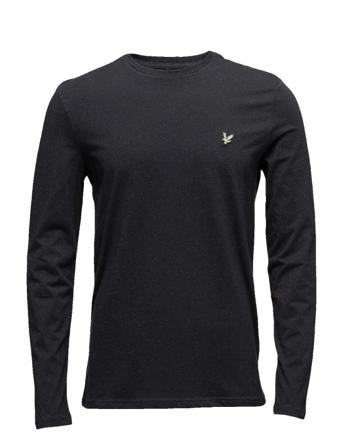 Ls Crew Neck T-Shirt T-Langærmet Skjorte Sort Lyle & Scott