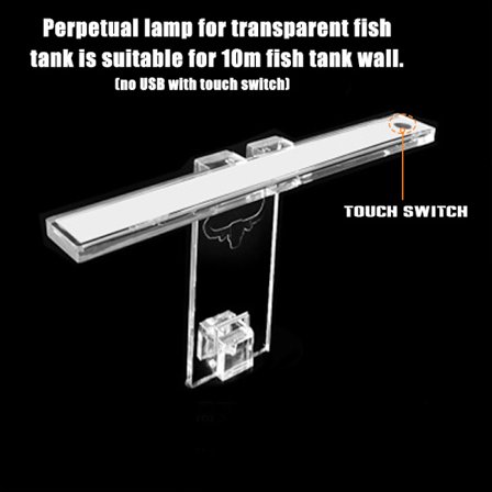 LED Aquarium Lamp Plant Light Passar tankar 3-8MM tjocklek Aquatic Lamp Aquarium Bracket Light