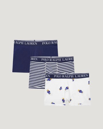 Polo Ralph Lauren COTTON STRETCH 3PK BOXER Blå Underkläder Kille - Kids Brand Store