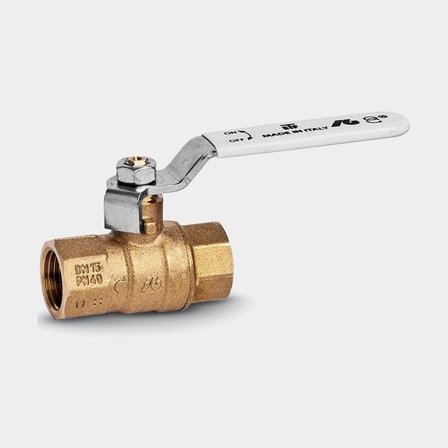 Kulventil 1 1/2" Avzinkningshärdig DZR Fullflöde